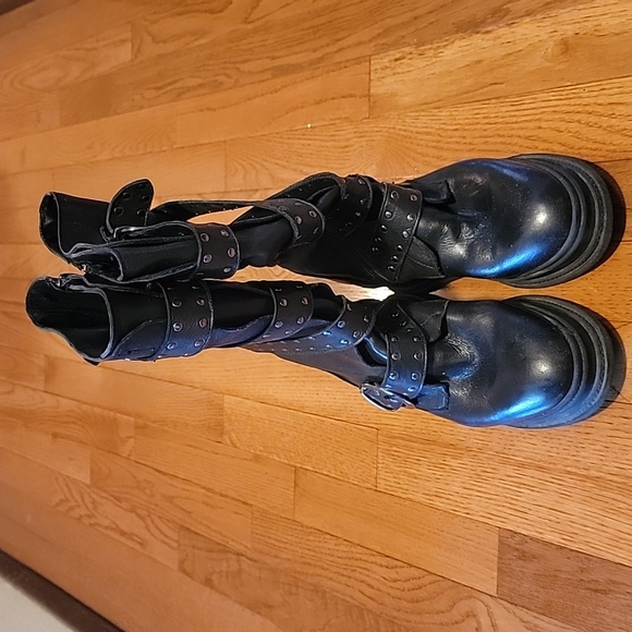 Unlace From ltaly Platform Boots Size 38IT, size 8 USA - Picture 6 of 7